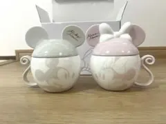 【新品未使用】Franc franc ディズニー ペアマグモチーフピンク×グレー