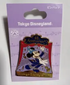 東京ディズニーランド 42周年記念ピンバッジ