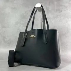 ✨美品✨コーチ　アベニュー　キャリーオール　トートバッグ　2way レザー　黒