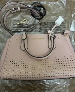 MICHAEL KORS ピンク レザーハンドバッグ