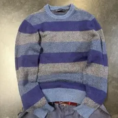 00s oldgap 短丈ボーダーニットトレーナーarchive c-boy Mのサムネイル