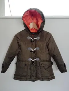 COMME CA ISM ダウンコート ジャンバー カーキ 120A