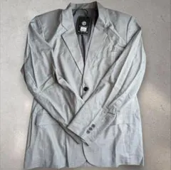 【新品タグ付】テーラードジャケット グレー XL シングルボタン