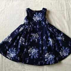 BeBe 花柄ノースリーブワンピース 110 フォーマル