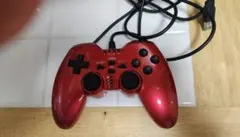 レッド 有線コントローラー PS2