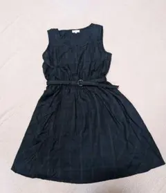 earth music&ecology チェック　ノースリーブ　ワンピース