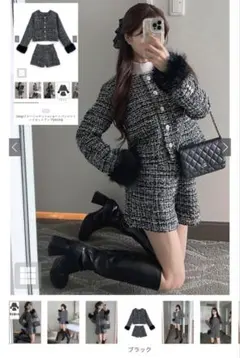 ショート ノーカラージャケット