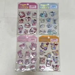 【新品】サンリオ ビーズ入りぷっくりシール キティ　マイメロ　シナモン　ウサハナ