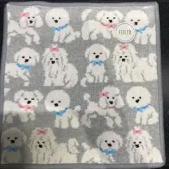 新品/即日発送　FEILER フェイラー　ハンカチ　モフモフワンチャン　グレー