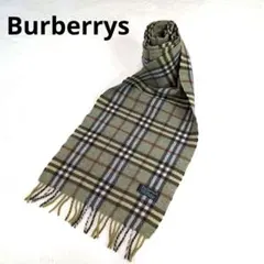 ✨️希少✨️　Burberrys バーバリー マフラー ノバチェック オリーブ