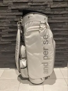 and per se キャディバッグ　新品未使用　ヘッドカバー付き and per se キャディバッグ 新品未使用 ヘッドカバー付き