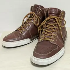 美品☆NIKE ナイキ レザースニーカー ハイカット レースアップ 27.5cm