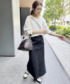 【Spick&Span】コットンチノマキシスカートのサムネイル