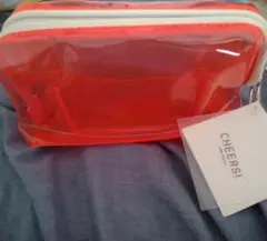 チアーズ　ワイヤーポーチ　赤　アカ