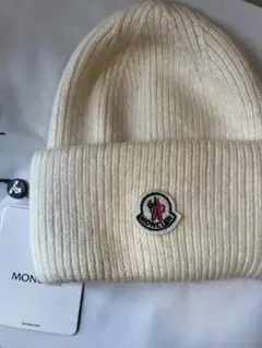 MONCLER ZIND アイボリー ビーニー 2026年最新】MONCLER カラー：ホワイト系 レディース ニット帽