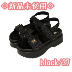 herlipto Trois Tweed Platform Sandal 38 - メルカリ