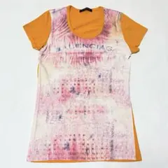 バレンシアガ　Tシャツ　ロゴ　サイズ38　ポルトガル製のサムネイル