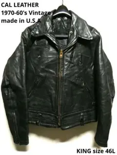 Langlitz Leathers ブラック ライダースジャケット 60's ヴィンテージ ラングリッツレザー ライダースジャケット