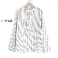 RHYME ボウタイ とろみ ブラウス 幾何学 Sサイズ ORIHICAのサムネイル