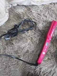 ピンク ストレートヘアアイロン デジタル表示