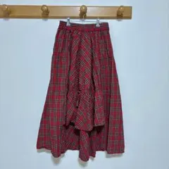 jouetie 赤チェック スカート　アシメのサムネイル