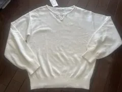 アンゴラ混　パールバーキネックニット　テチチ