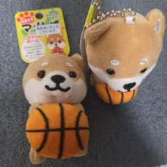 マメシバ×バスケットボール キーホルダー