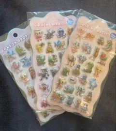 イタリアンブレインロット ぷくぷくシール 立体シール 3枚セット