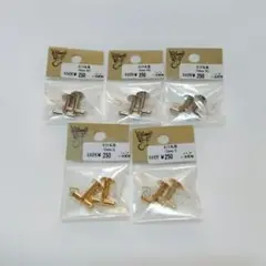 カフスボタン 10mm ゴールド シルバー 5ペア
