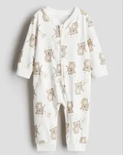 H&M パターンカバーオールパジャマ 80cm