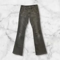 vintage フレア ブーツカットデニム 細見えライン 平成ギャル グランジのサムネイル