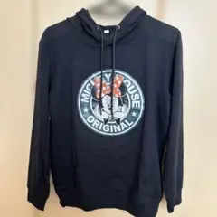 ミニーマウス グラフィック ブラックパーカー