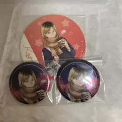 ハイキュー コスモワールド 狐爪研磨 缶バッジ コースターセット