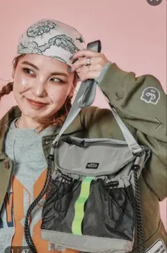 ニコアンドniko and［HAZY CLUB］てぃらサコッシュバッググレー新品