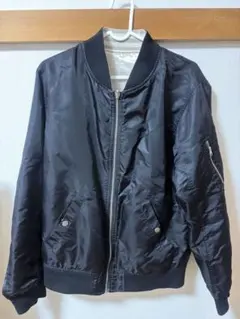 MA-1ジャケット ブラック・アイボリー・シルバー