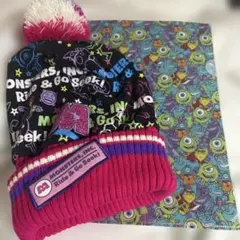 モンスターズインク ニット帽 クリアファイル セット