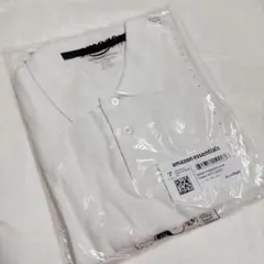 amazon essentials メンズポロシャツ M 白 コットンピケ