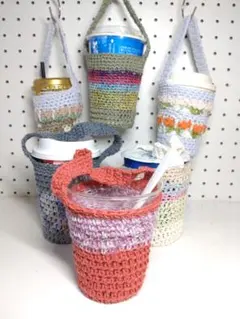 カップホルダー ドリンクホルダー カバー カフェ ベビーカー ハンドメイド