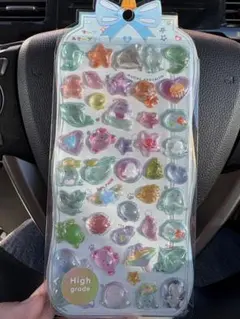 3Dクリスタルシール 海の生き物デザイン　シール