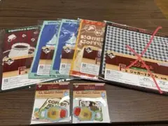 コメダ珈琲店一番くじ　ジャガードタオル　3種　ステーショナリーコレクションセット