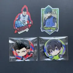 ブルーロック　潔,馬狼セット　缶バッチ　ステッカー