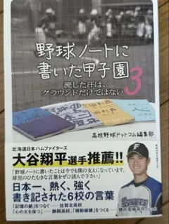 野球ノートに書いた甲子園 3 流した汗は、グラウンドだけではないのサムネイル