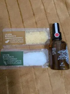 香る日本　薄荷の香り　ルームミストLEAF&BOTANICSバスソルト 2種のサムネイル