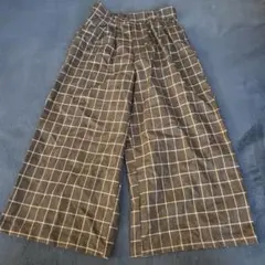 mezzo piano チェック柄 ワイドパンツ 140 cm