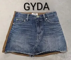 最終値下げ GYDA フェイクレザードッキングデニムスカートライクショーパンT