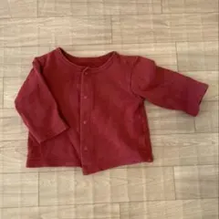 赤いコットンカーディガン Mサイズ