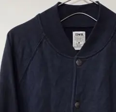 EDWIN ネイビー ボタン付きカーディガン Mサイズ