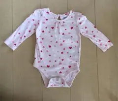 baby GAP ハート柄 長袖ロンパース 70