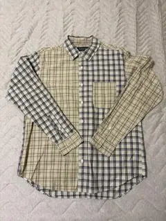 nano universe チェック シャツ L ナノユニバース
