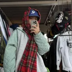 サンフレッチェ広島 フランス製チェックマフラー - メルカリ